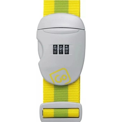 Go Travel Combi Luggage Strap yellow/green