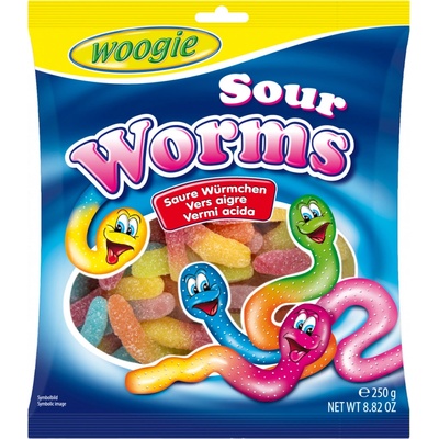 Woogie Kyselé žížalky 250 g