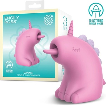 Engily Ross Cupcake Rotating Tongue Massager Pink