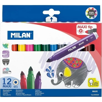 MILAN Флумастери MILAN Maxi Tip 12 цв