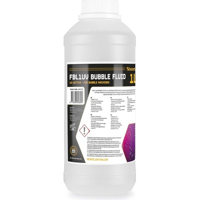 BeamZ FBL1UV Náplň do bublinovače UV aktivní 1L