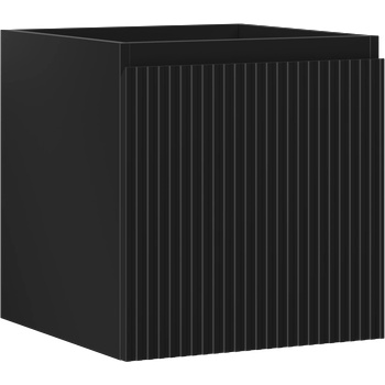 Mexen Rivel шкаф за баня под мивка 45 см, 1 чекмедже, рифеловано, черно матово (91A20-04547-1-BF71)