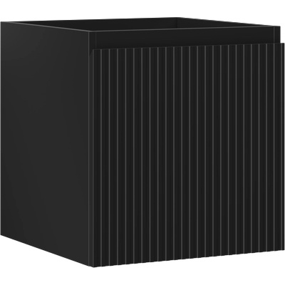 Mexen Rivel шкаф за баня под мивка 45 см, 1 чекмедже, рифеловано, черно матово (91A20-04547-1-BF71)