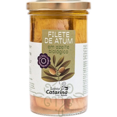Santa Catarina Filety tuniaka v organickom olivovom oleji Ecocert v skle 250 g