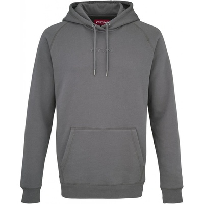 CCM mikina Core Pullover Hoodie YTH šedá