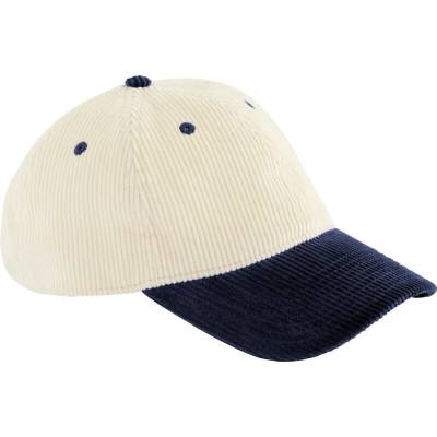 Beechfield Contrast Corduroy B 690 natural/nav Natural/navy