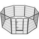 Malatec 9041 Kovová ohrádka pre psíkov a šteniatka 8dielna 80 x 80 cm