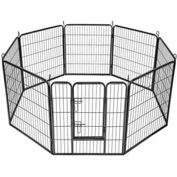 Malatec 9041 Kovová ohrádka pre psíkov a šteniatka 8dielna 80 x 80 cm