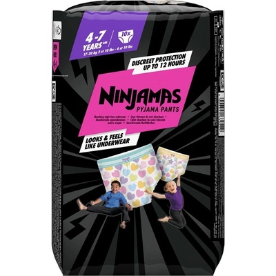 Ninjamas Pyjama Pants .17-30 kg Heart 10 ks