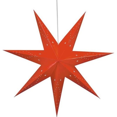 Markslöjd 8101,130 Vánoční dekorace SATURNUS 1xE14/25W/230V pr. 75 cm červená ML1164