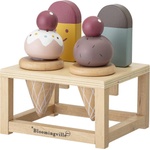 Bloomingville Играчка за приготвяне на сладолед Hasham от дърво 5 части (82045200)