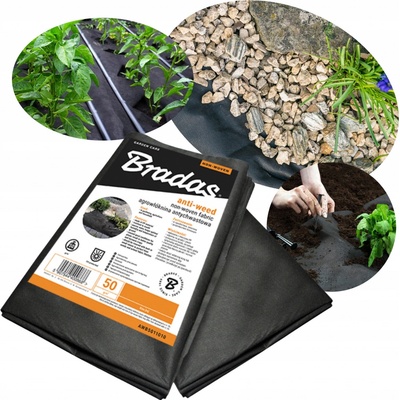 Bradas netkaná mulčovací textilie 50 g/m² 1,6 x 10 m – Zboží Dáma
