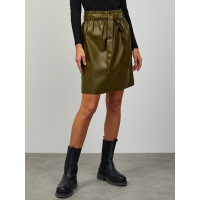 ZOOT. lab Дамска пола от изкуствена кожа в цвят каки с вратовръзка ZOOT. lab Ryoko ZOOT. lab | Zelen | ЖЕНИ | XS