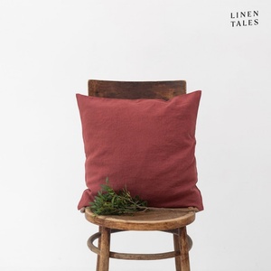 Linen Tales Ленена калъфка за възглавница 45x45 cm Marsala - Linen Tales (LT-CC-45x45-MAR)