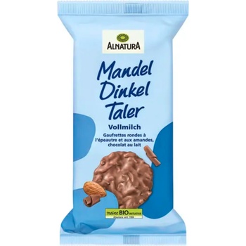 Alnatura Био бадемови вафли от спелта с пълномаслено мляко - 100 г