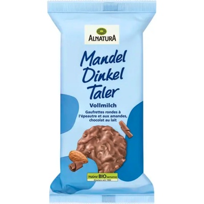 Alnatura Био бадемови вафли от спелта с пълномаслено мляко - 100 г
