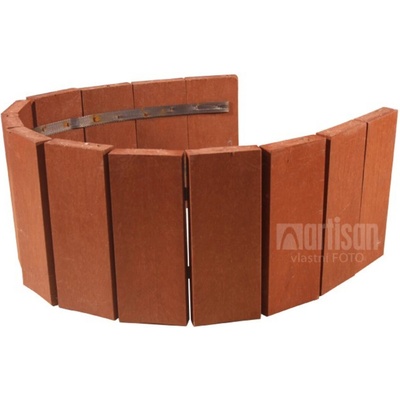 Plastová palisáda Transform rovná 190x21x1010, cihlová - recyklát