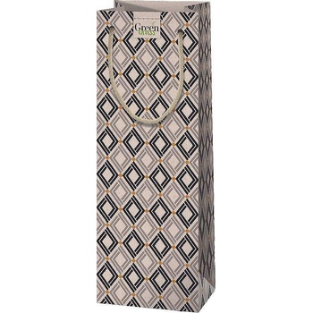 Image 1 of Cardex Подаръчна торбичка, сиво и синьо, за бутилка