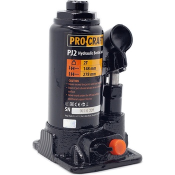 PROCRAFT Хидравличен крик тип бутилка Procraft PJ2 2 т (148-278 мм) (221 PJ2)