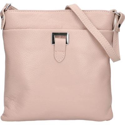 Dámská kožená crossbody kabelka Italia Gotta růžová