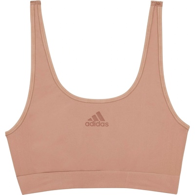 adidas Active Seamless Micro Stretch Scoop Lounge Bra - Beaver Fur