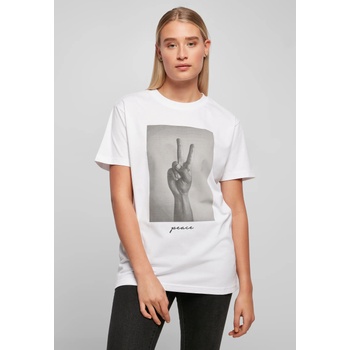 Mister Tee Дамска тениска в бяло Mister Tee Peace Sign UB-MT1501-00220 - Бял, размер S