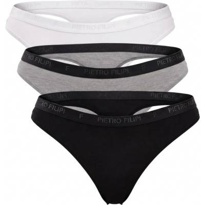 3PACK dámske tangá Pietro Filipi bambusové vícebarevné (3PLTV1)