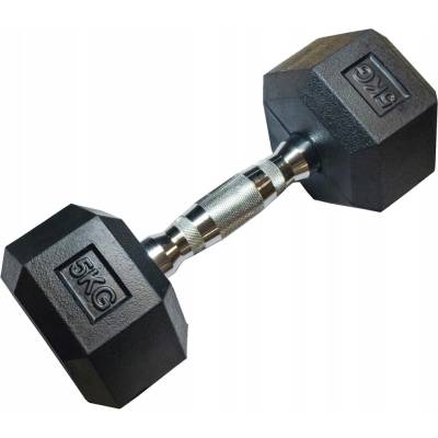 Kubisport Pogumovaná činka 1 x 5 kg 1 ks