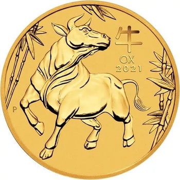 Perth Mint Zlatá mince Rok Buvola Lunární Série III 1/2 oz