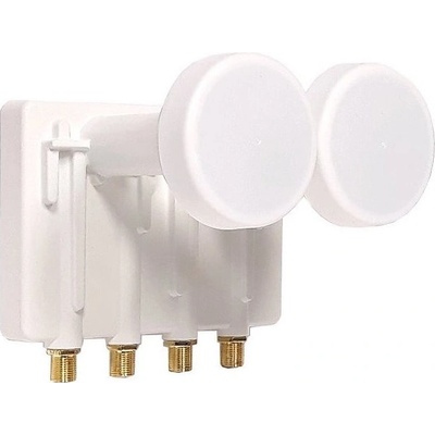 DI-WAY LNB MONOBLOCK QUAD 0,1dB 4,3st, WHITE LEOPARD LINE