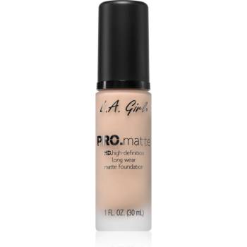 L. A. Girl Cosmetics PRO. Matte HD дълготраен фон дьо тен с матиращ ефект цвят Natural 30ml