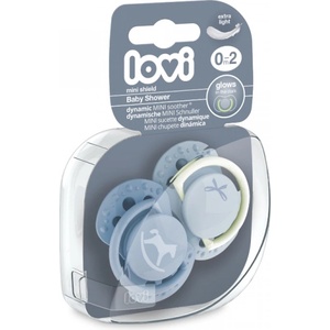 LOVI Залъгалка силикон Baby Shower Boy 0-2м, 2 бр H