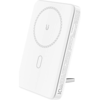 ACEFAST M6 Magnetic Wireless Charging Power Bank 10000 mAh 20W - преносима външна батерия с USB-C порт и безжично зареждане с MagSafe (бял)