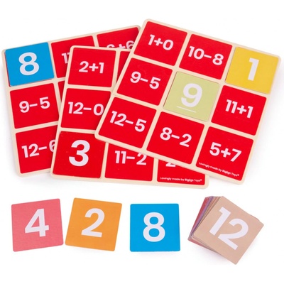 Bigjigs Toys Matematické bingo Násobenie a delenie