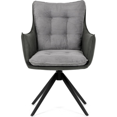 Autronic DCH-D1345 GREY2 šedá látka černý kov
