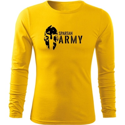 Dragowa Fit-T tričko s dlhým rukávom spartan army žlté