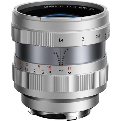 DZO Optics Thypoch Full-frame Photography Lens Simera 75mm f1.4 for Leica M Mount_Silver