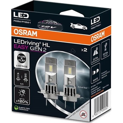 OSRAM КОМПЛЕКТ 2x LED Авто Крушка EASY GEN H7 PX26d/16W/12V 6500K - Osram (OA0010)