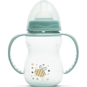 MyFRIEND Бебешко шише с дръжки Lorelli - My Friend, 250 ml, Iceberg Green (10200320006)