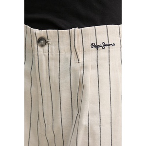 Pepe Jeans Ленен къс панталон HENAR (PL801163)