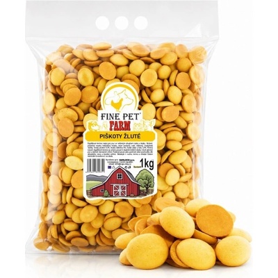 FINE PET FARM piškoty ŽLUTÉ 1kg