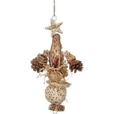 Flamingo Pet Products NV Hračka pták přírodní Habi 13 x 5,5 x 31 cm