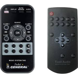 GENERAL TIVOLI AUDIO Music system two - дистанционно управление дубликат (Music system two) Дистанционно