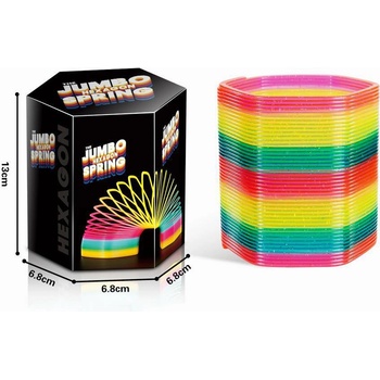 Barevná jumbo spirála se třpytkami