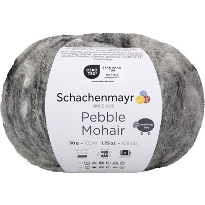 Schachenmayr Pebble Mohair 00090 Grey Плетива прежда (9807016-00090)