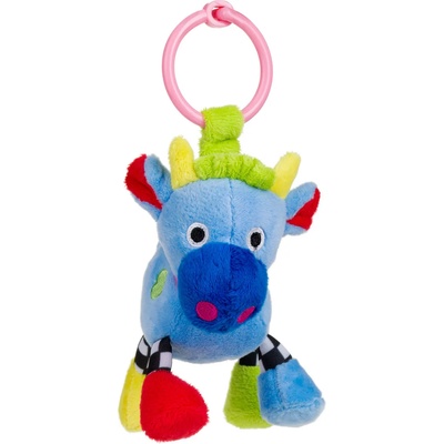 Canpol babies Мека дрънкаща играчка Canpol - Crazy Animals, синя кравичка (2/284b)