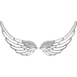 Silenti Jewelry Сребърни обеци "Криле" - Големи - 2.5см