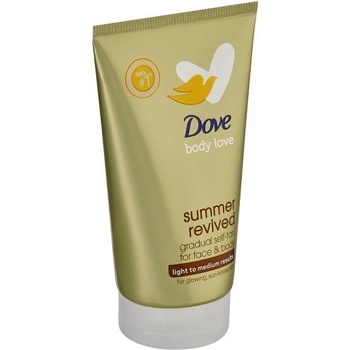 Dove samoopaľovacie telové a pleťové mlieko Summer revived Fair to medium 75 ml