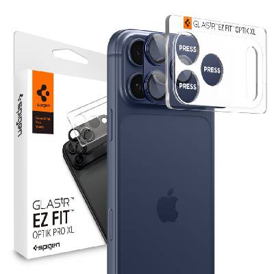Oslona aparatu spigen optik pro xl glas. tr ez fit camera protector iphone 17 pro blue (8800283317787)