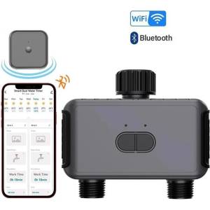  Mobilly смарт градинска програмируема поливна система с wifi и bluetooth - 2 вентила (LG-GD-020)